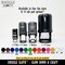 Dumbbell Barbell Weight Lifting Outline Self-Inking Rubber Stamp for Stamping Crafting Planners